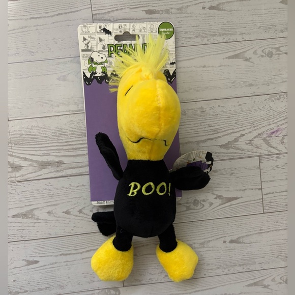 Peanuts Woodstock Halloween Collection Pet  Dog Toy Black Yellow 9” - Picture 3 of 12